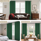 Joydeco Blackout Curtains 63 Inchs Long 52 Wide Black Out Curtains 2 Panels - Image 6
