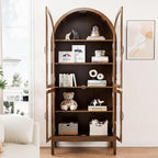 Arched Display Cabinet with Acrylic Glass Doors, 70.9'' Tall Curio Cabinet with - Image 3