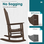 THOEOE Oversized Rocking Chair Set of 2, Outdoor Rocking Chair - Image 6