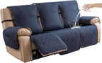 Genina Waterproof Couch Cover for Reclining Couch 3 Seater Non-Slip, Washable by Genina