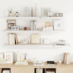 Acovy 36 Inch Floating Shelves, Wooden Shelves - Image 8