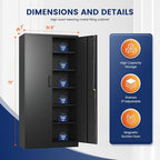 Yizosh Metal Garage Storage Cabinet - Image 3