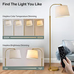 Oneach 62" Arc Floor Lamp for Living Rooms, Modern Reading Light for Bedrooms - Image 3