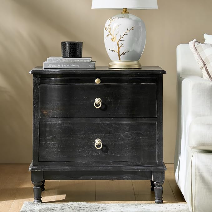 HULALA HOME Solid Wood Storage End Table - Image 7