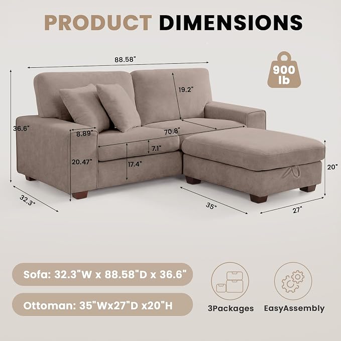 DOPEDIO L-Shaped Sectional Sofa - Image 2