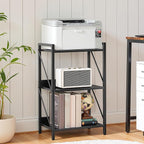 HOOBRO Bookshelf, 3-Tier Industrial Bookcase, Book Shelf Storage Organizer - Image 2