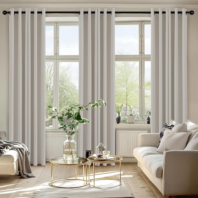 MIULEE Blackout Curtains for Bedroom 2 Panels 40 x 84 Inch Long Natural | - Image 6