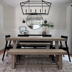 Plank+Beam 72 Inch Farmhouse Dining Table, Solid Wood Rustic Kitchen Table - Image 7
