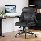 AnyGod 1Pcs Office Chair for Men Women Home Office Pu Leather High Back 360 - Image 2