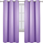 Lavender Thermal Blackout Curtains/42 x 72 Inch/Set of 2 Panels Room Darkening - Image 2