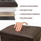 ALASDO Storage Ottoman Footrest Stool Small Ottoman - Image 7