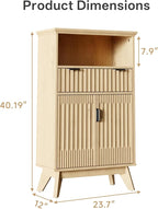 Fatmok Buffet Cabinet with Storage, Wood Buffet Sideboard Console Table - Image 2