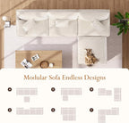 Vesgantti 108" Modular Sectional Sofa, Comfy Cloud Couch - Image 7