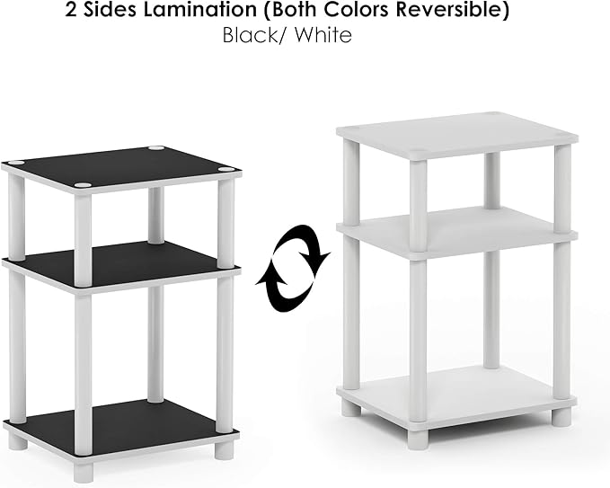 Furinno Just 3-Tier Turn-N-Tube End Table / Side Table / Night Stand / Bedside - Image 7