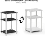 Furinno JUST Side Table, 3-Tier End Table, Open Shelves Night Stand, Bedside - Image 7