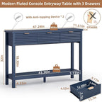LEYAOYAO Fluted 47.2" Console Table - Image 3