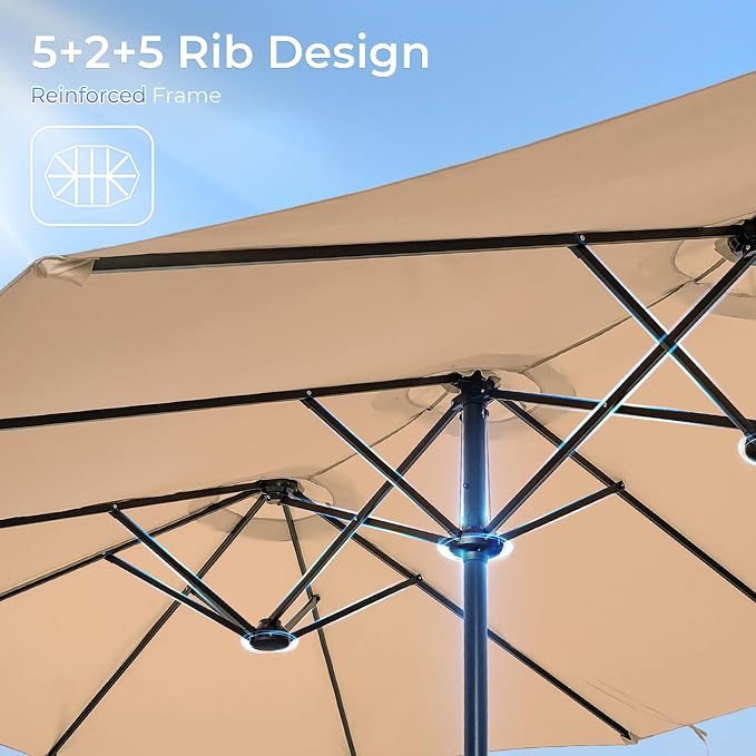 SUPERJARE 13FT Outdoor Patio Umbrella - Image 7