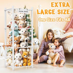 Woodure Stuffed Animal Storage & Organizer, Wooden Cute Zoo Toy Holder - Image 5