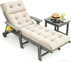 Outdoor Chaise Lounge Cushion, Waterproof 74.4x22x4.7 Inch Thick Cotton Filled by PALHMLIY%E2%80%93ElevateYourEscape