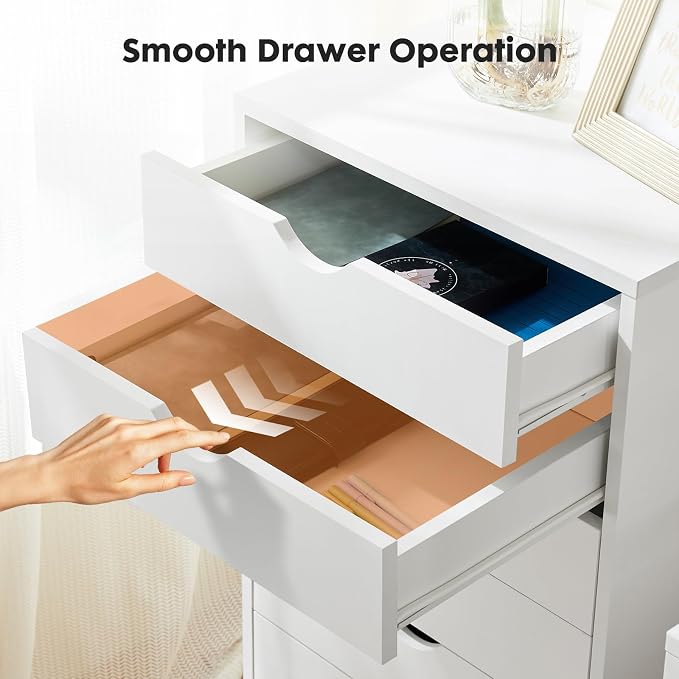 OLIXIS 7 Drawers Rolling File Cabinet, Mobile Under Desk Storage Cabinet - Image 5