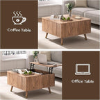 JOINICE 32" Square Lift Top Coffee Table - Image 5