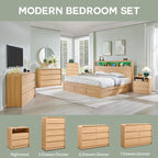 Aitjunz Modern 6 Drawers Dresser - Image 6