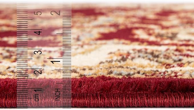 Rugs.com Aditi Collection Rug – 4x6 Oval Red Medium-Pile Rug Perfect - Image 10