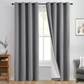Yakamok Grey 100% Blackout Curtain Panels 84 inches, 2 Panels | Blackout by Yakamok