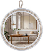 Small Decorative Mirror 11.4'' Round Hanging Mirror by Decor+Trends