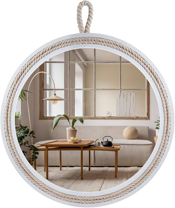 Small Decorative Mirror 11.4'' Round Hanging Mirror by Decor+Trends