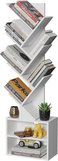 SUNMORY 6 Tier Tree Bookshelf, Tall Bookcase by SUNMORY