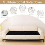 Couch Cover for Dogs, Washable Non Slip Plush Flannel Sofa Protector | Thick - Image 3