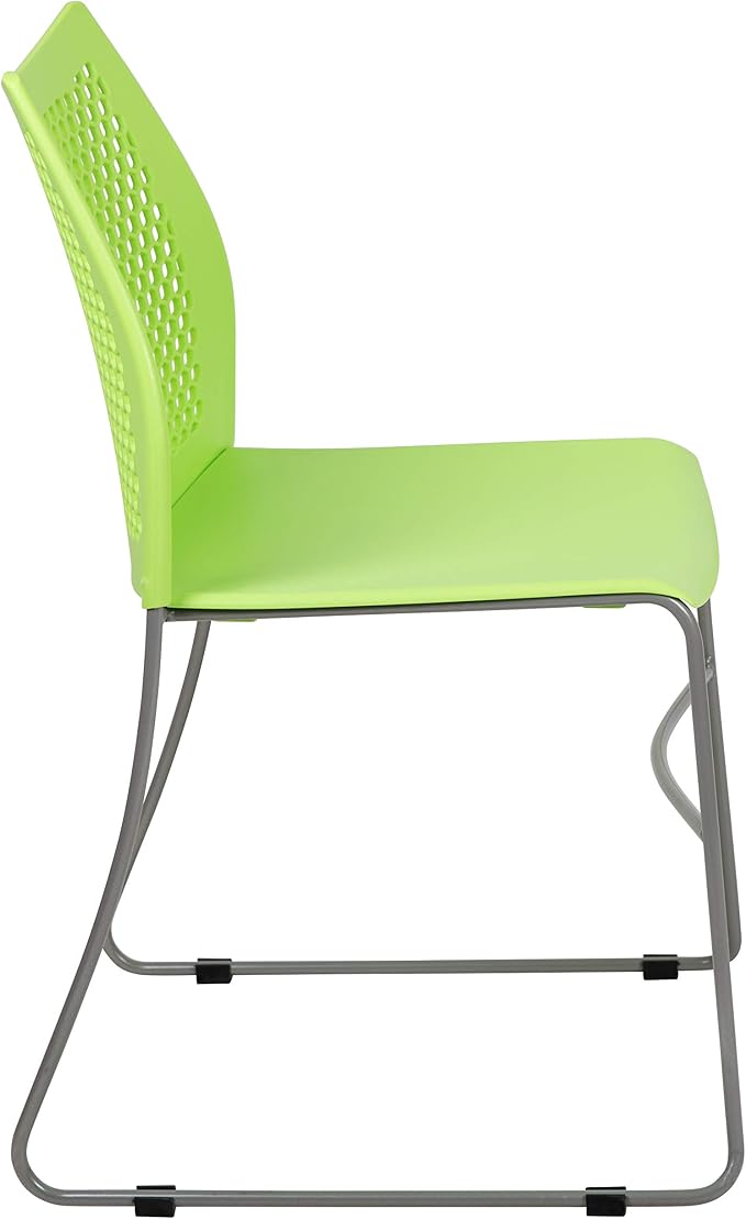 Flash Furniture HERCULES Series 661 lb. Capacity Green Stack Chair - Image 8