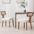VESCASA Linen Upholstered Dining Chairs by VESCASA