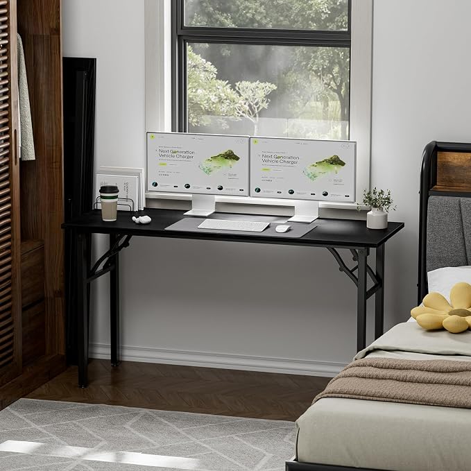 TEMI Long Computer Desk Folding Table - Image 2