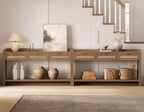 SICOTAS 60" Rattan Console Table Set of 2 - Image 6