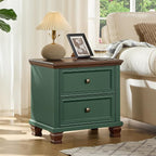 SAVOR LIFE Farmhouse Nightstand Set of 2 - Image 5