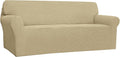 Easy-Going Stretch 4 Seater Oversized Sofa Couch Cover Beige | 1-Piece Extra by Easy-Going