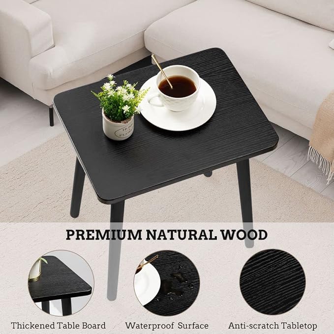 FORAOFUR Side Table, Modern Accent End Table - Image 4