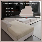 OHSIO Sectional Couch Covers, Wear Resistant Stretch Sofa Covers Washable Soft - Image 2
