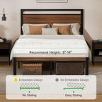 Z-hom Easy Assembly Sturdy Metal Platform Bed, Full Size Bed Frame - Image 4
