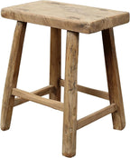 Artissance Rustic Wooden Stool – Handmade Reclaimed Wood Stool, Vintage by Unknown