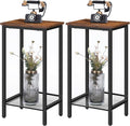 HOOBRO Tall Side Tables, Industrial End Telephone Tables by HOOBRO