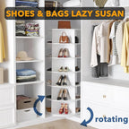 SpaceAid 6 Tier Rotating Shoe Rack Tower, Spinning Shoe Display Lazy Susan - Image 4