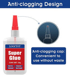 Super Glue with Brush Applicator & Nozzle, 3D Printer Thick Glue - Image 2
