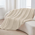 BEDELITE Ribbed Fleece Throw Blanket - Image 7