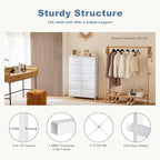DUMOS Dresser for Bedroom, 10 Storage Drawers, Wide Fabric Closet Chests - Image 7