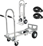 Silver Convertible Hand Truck Dolly Cart by NEBICALS