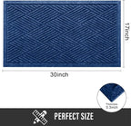 Sturdy Front Door Mat, Absorbent Muddy Dirt Resist Welcome Door Mats Outdoor - Image 2