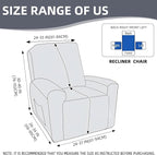 Genina Recliner Chair Covers, Stretch Reclining Chair Cover, Recliner Sofa - Image 5